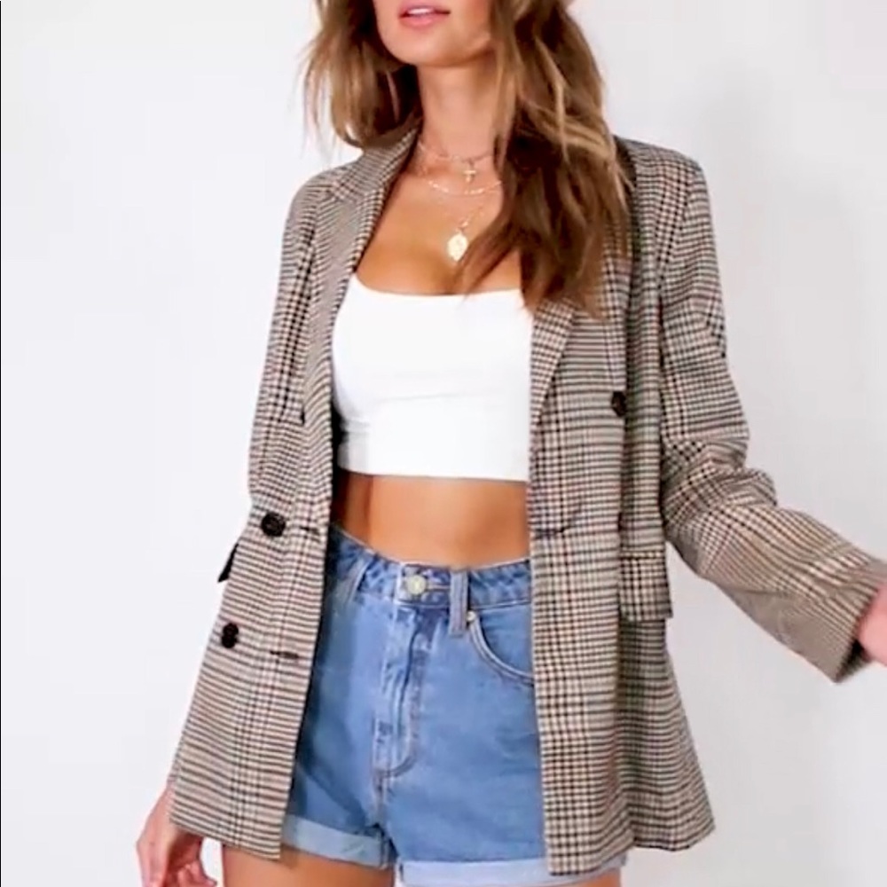 Plaid blazer